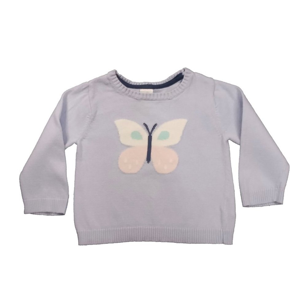 Carter's Pale Lilac Sweater With Butterfly Detail Size US 9M